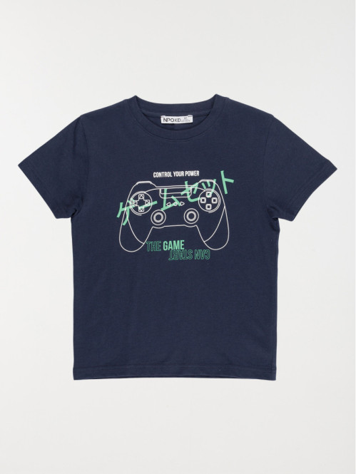 T-shirt manette jeu vidéo garçon (3-12A)