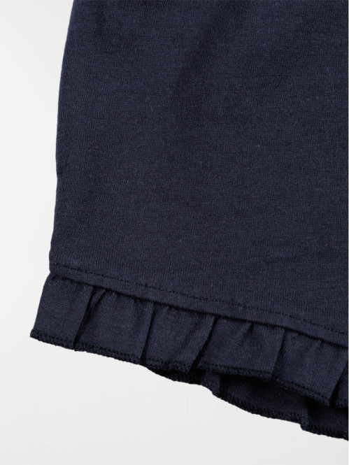 Short basique marine fille (3-36M) Short basique marine fille (3-36M)