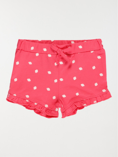 Short basique motif fraise...