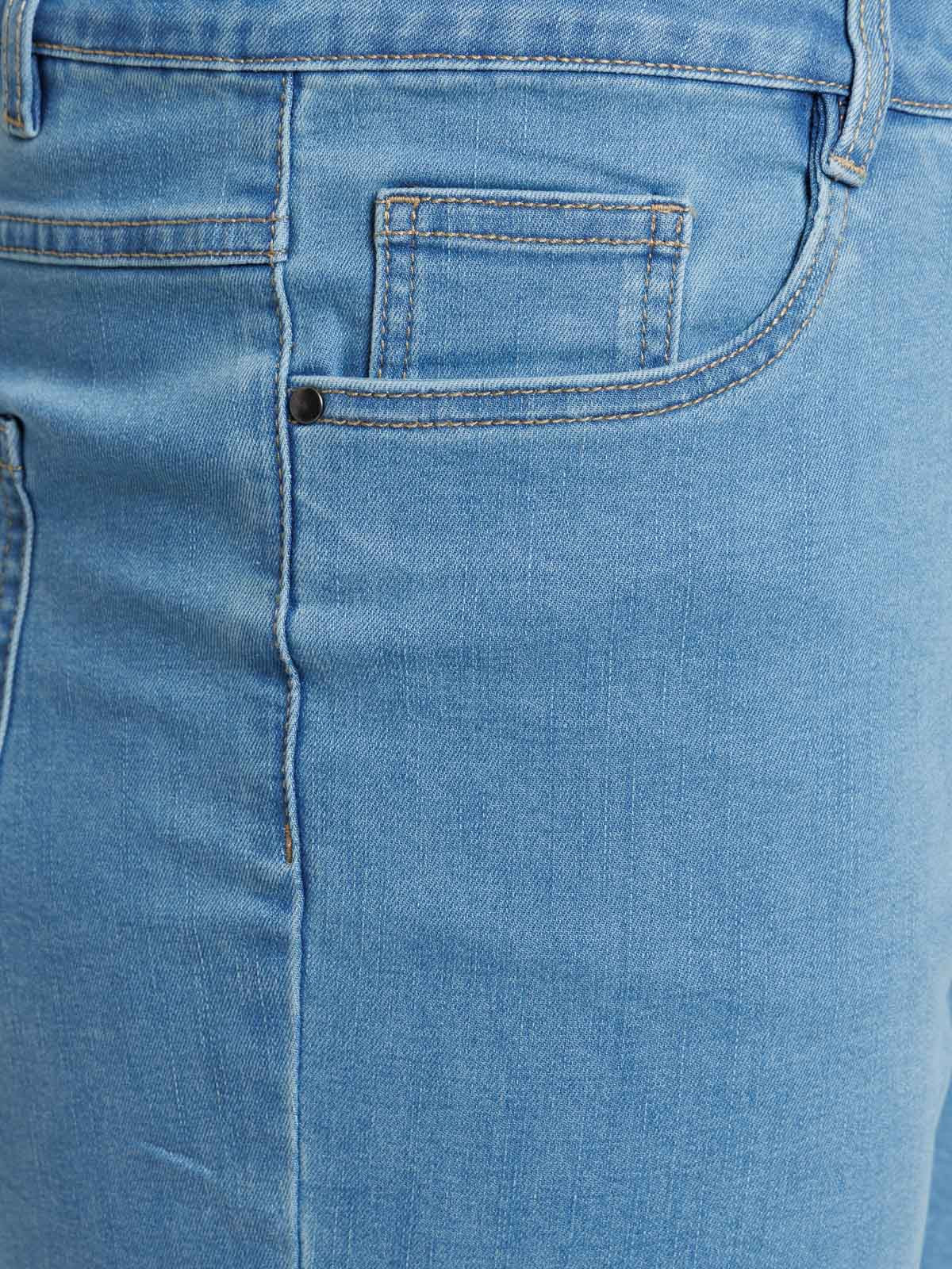 Pantacourt en jean grande taille femme