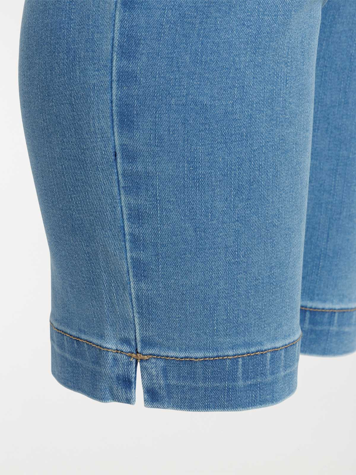 Pantacourt en jean grande taille femme