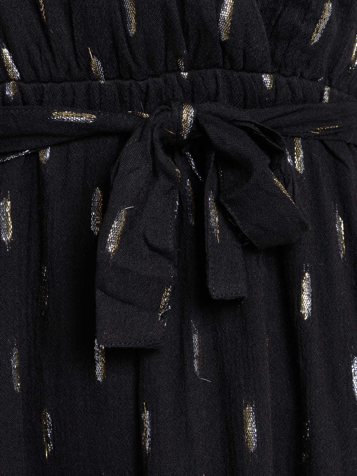 Robe noire ceinturée femme