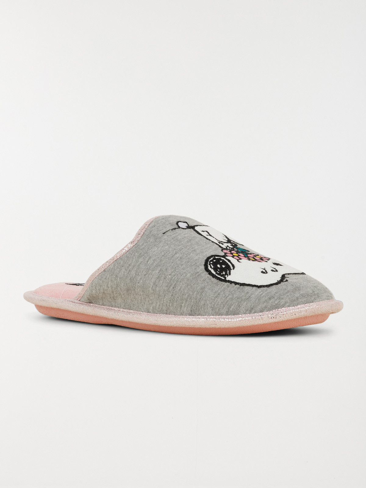 Mules grises Snoopy femme (36-41)