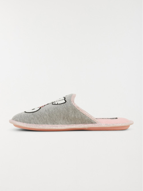Mules grises Snoopy femme (36-41)