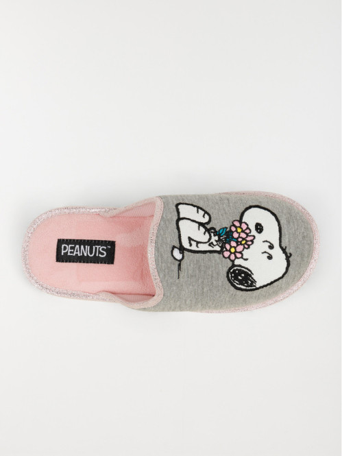 Mules grises Snoopy femme (36-41)