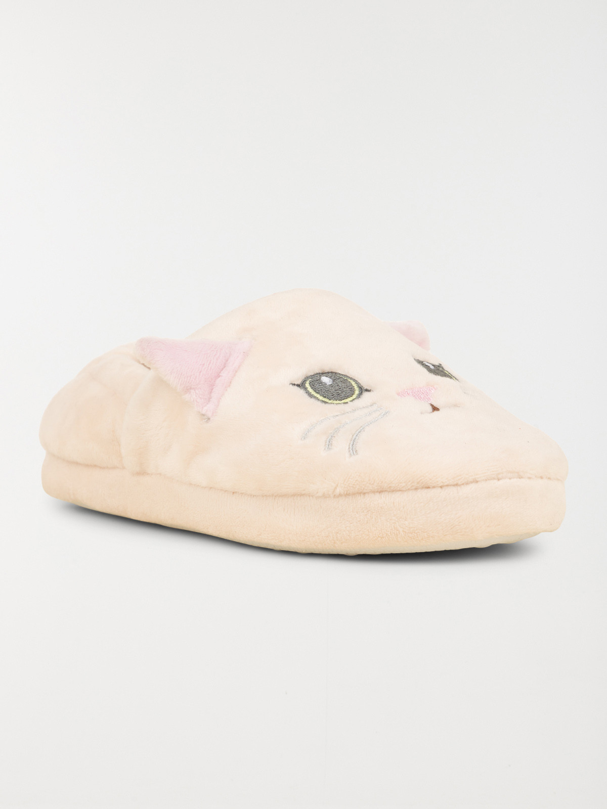 Chausson chat fille beige (31-35)