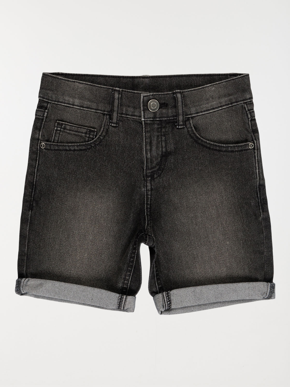 Bermuda jean noir garçon (3-12A)