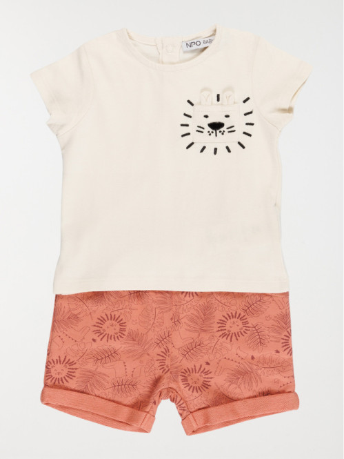 Ensemble t-shirt et short garçon (3-36M)