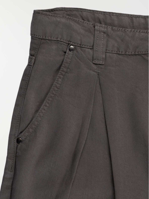 Pantalon large gris denim...