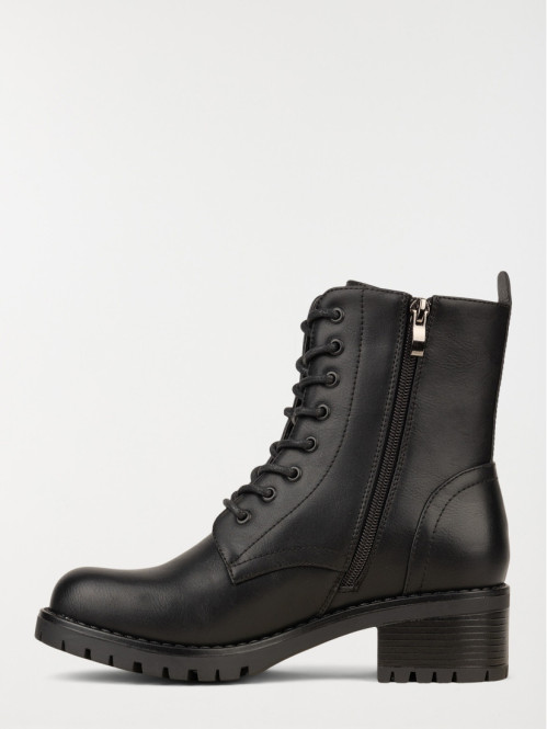 Bottines à lacets noires femme (36-41) Bottines à lacets noires femme (36-41)