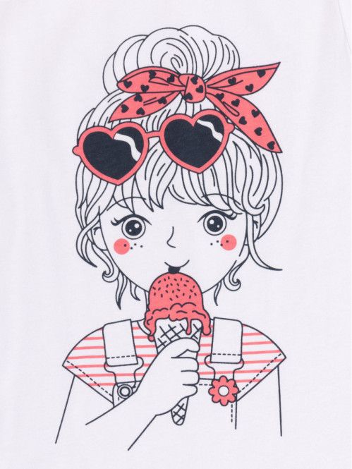 Débardeur blanc fille (3-12A)