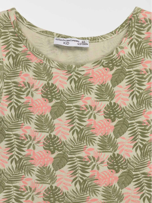 Robe imprimé feuillage...