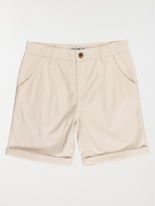 Bermuda chino beige clair garçon (3-12A)