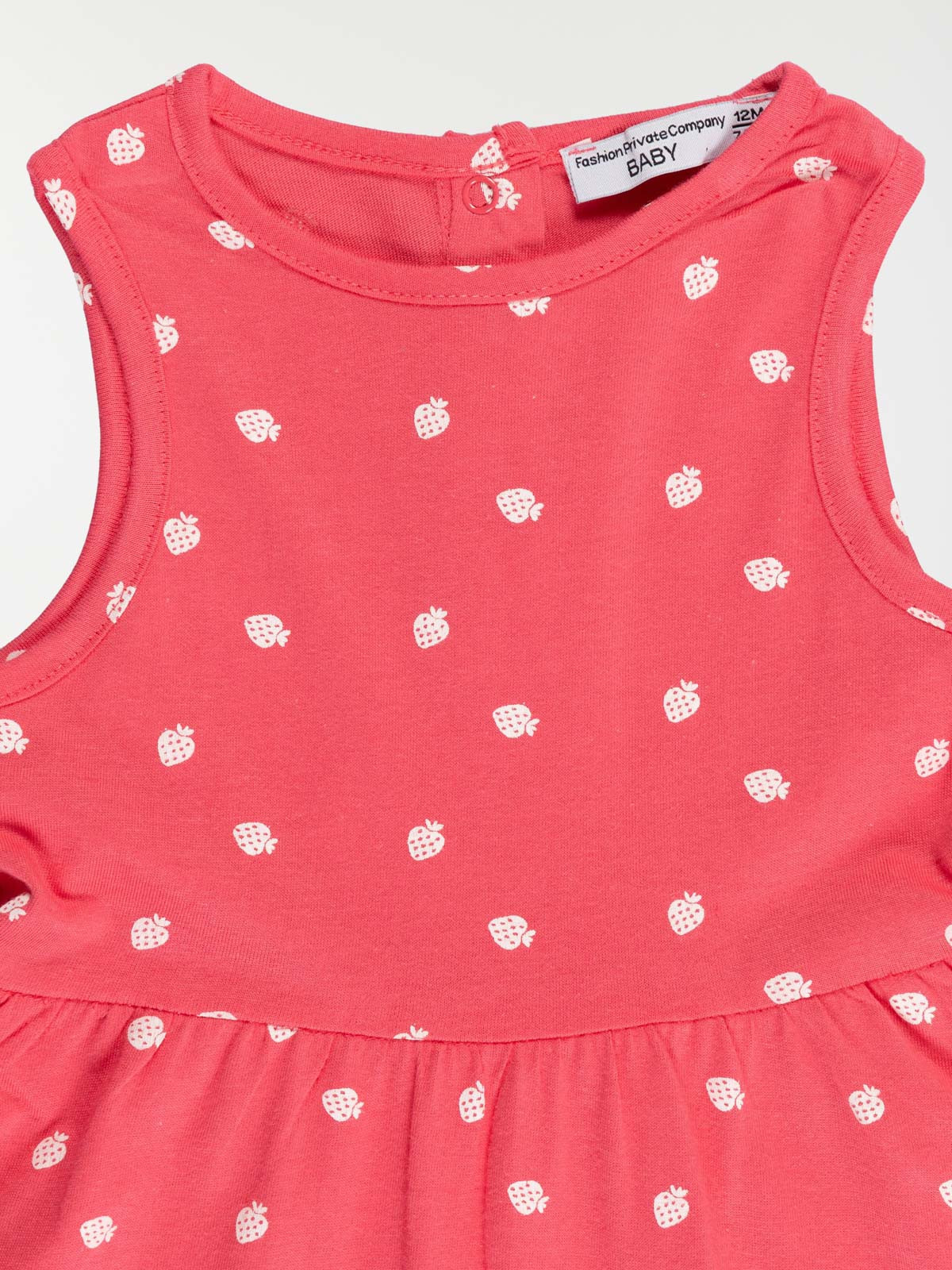 Robe motif fraise fille (3-36M)
