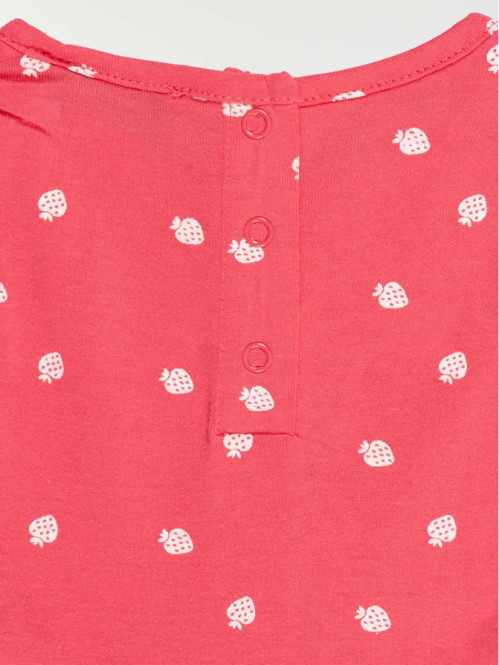 Robe motif fraise fille...