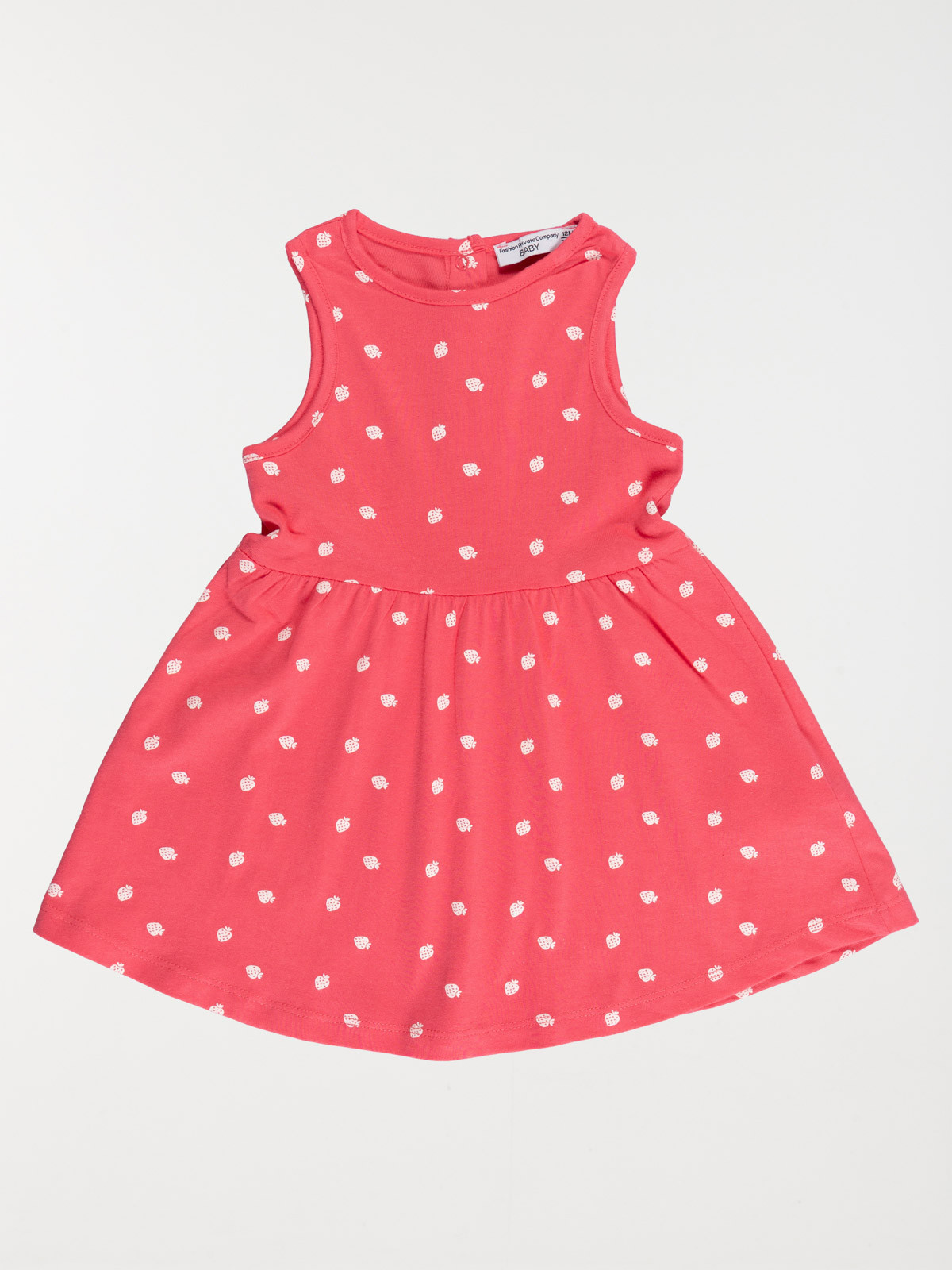 Robe motif fraise fille (3-36M)