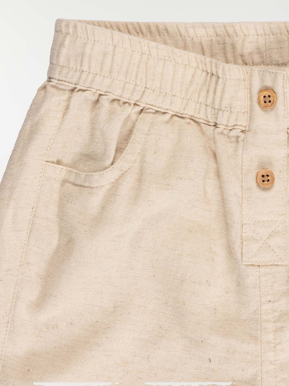 Short garçon blanc cassé (6-36M)