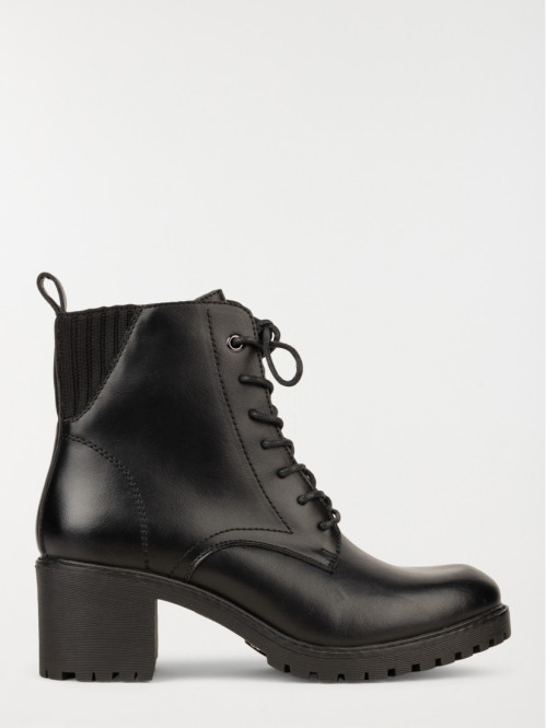 Bottines à lacet noir femme (36-41)