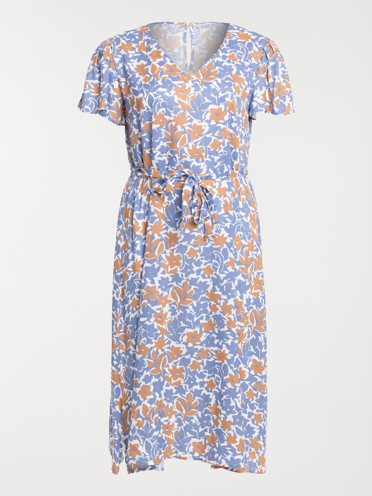 Robe longue fleurie grande taille femme