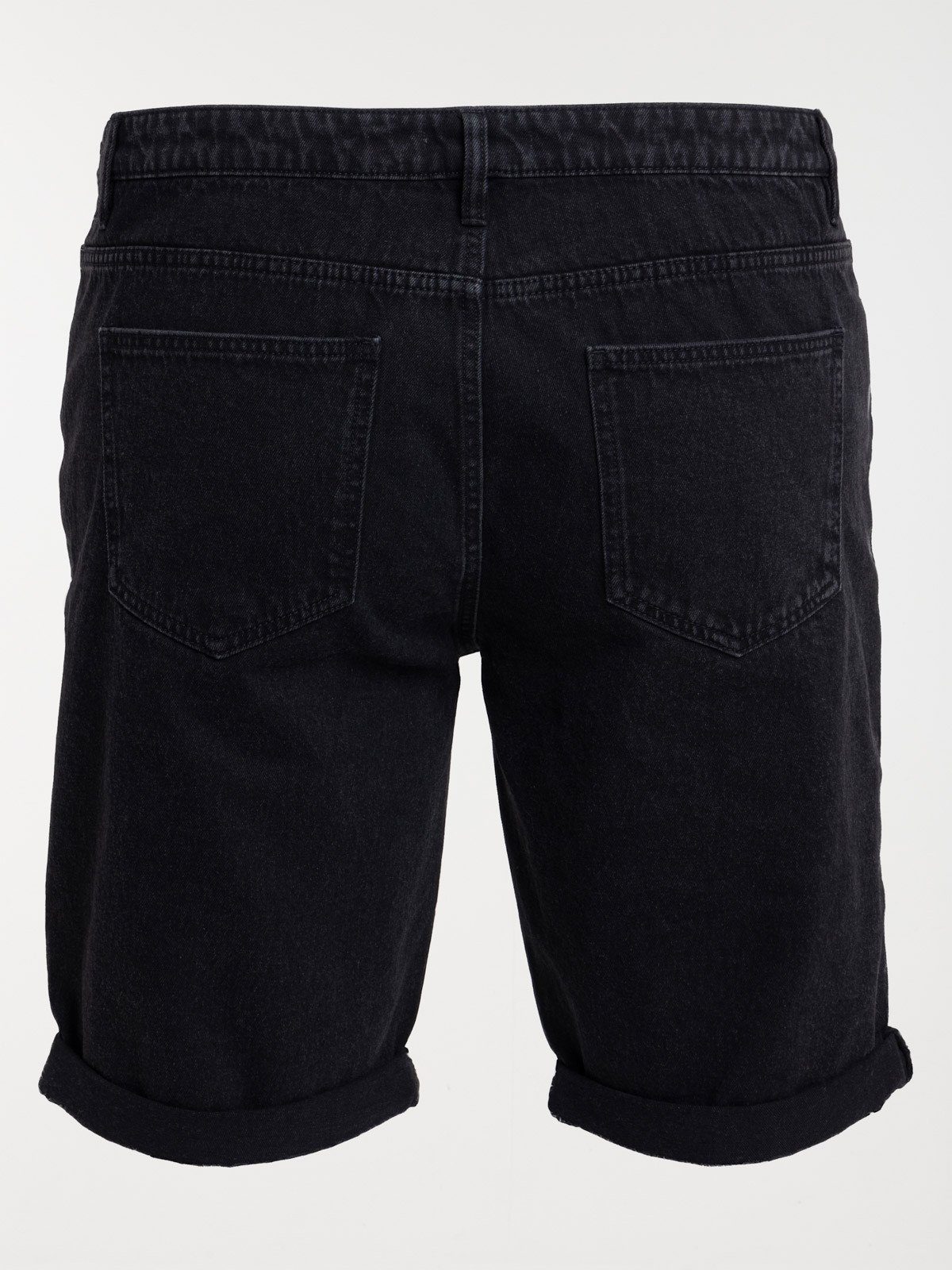 Bermuda noir grande taille homme