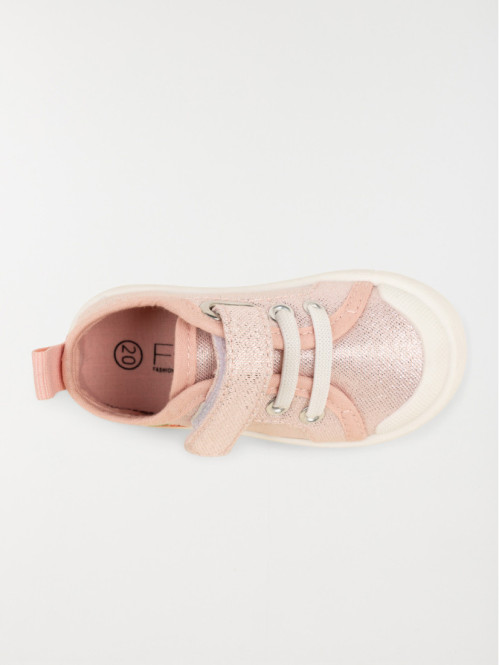 Tennis toile fraise fille (20-23) Tennis toile fraise fille (20-23)