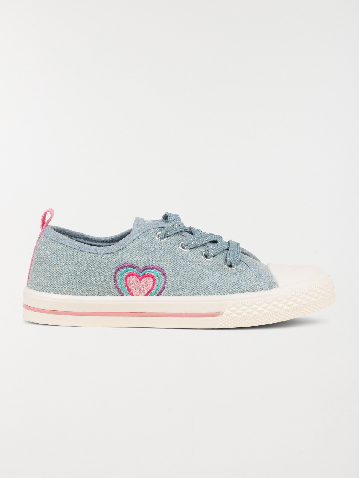Tennis toile coeur fille (31-35)