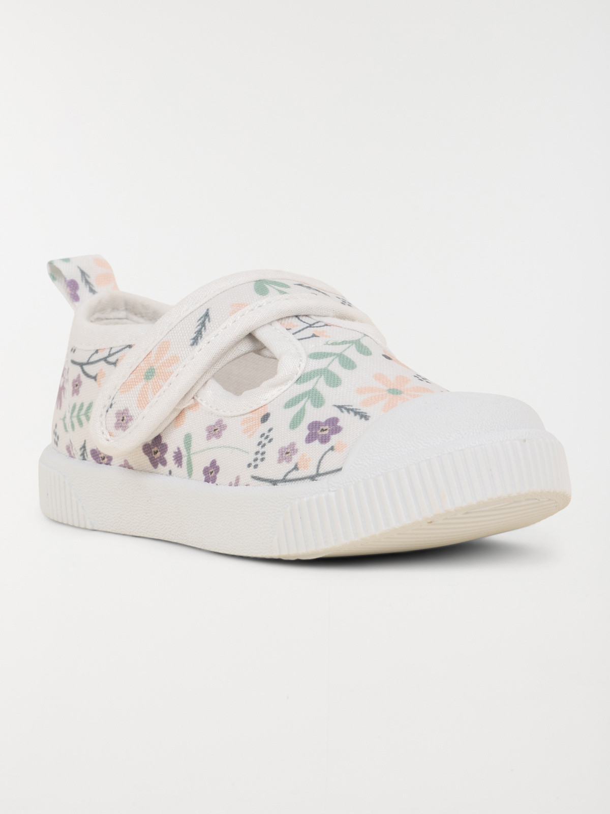 Tennis toile fleurie fille (20-23)