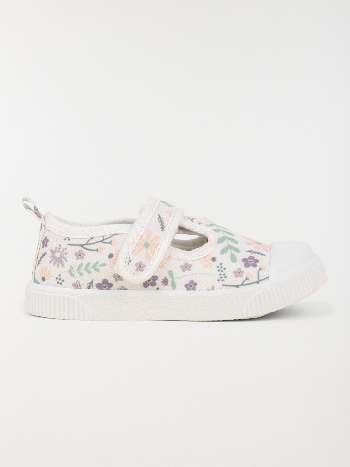 Tennis toile fleurie fille (20-23)