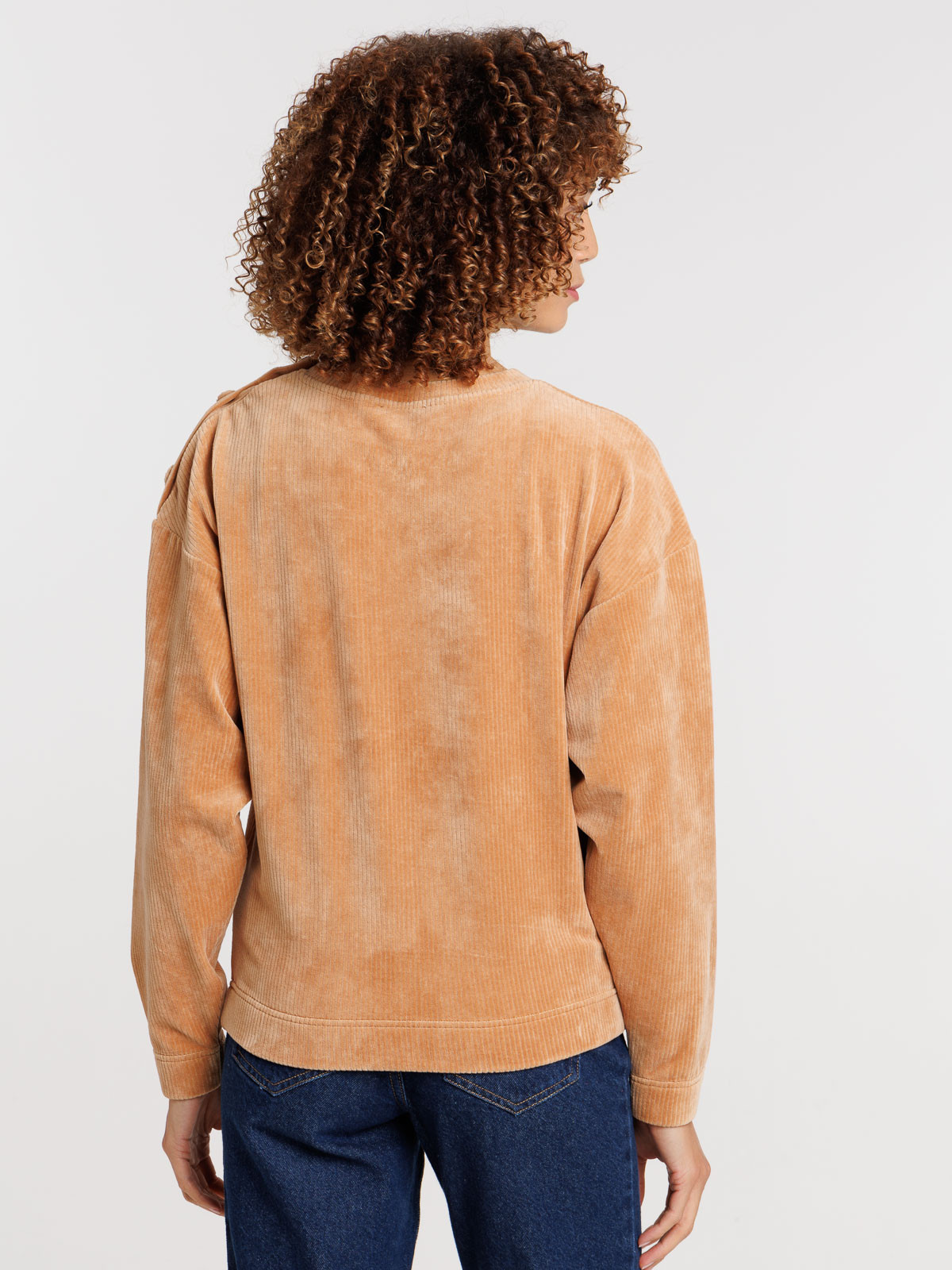 Sweat camel velours femme Sweat camel velours femme