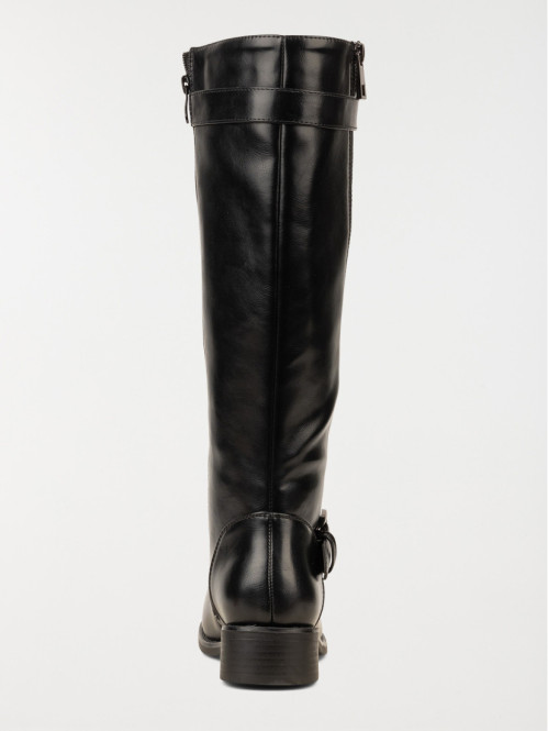 Bottes femme coloris noir (36-41) Bottes femme coloris noir (36-41)
