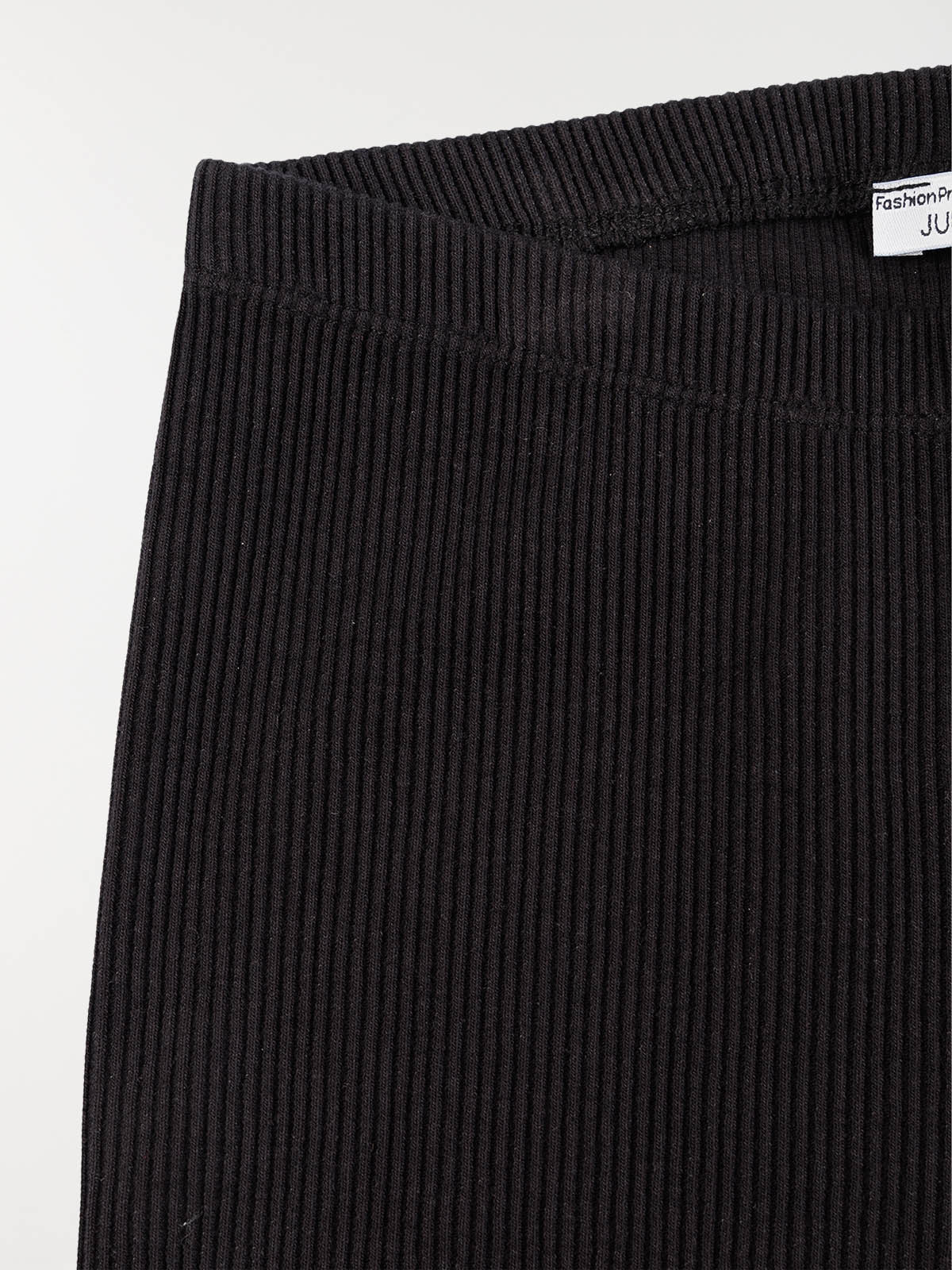 Cycliste noir côtelé fille (XXS-M)