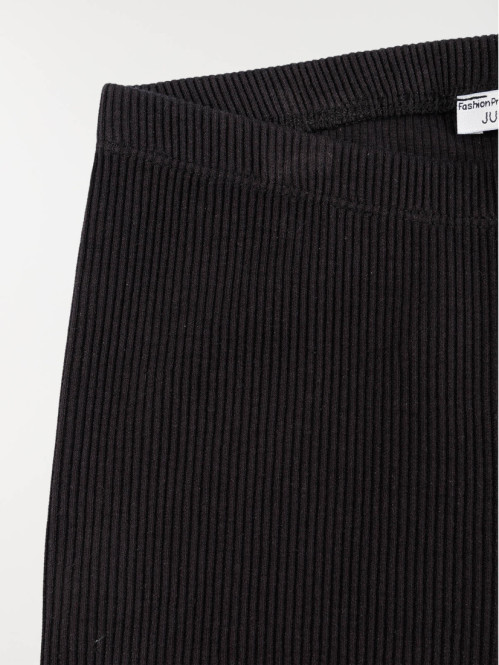 Cycliste noir côtelé fille...