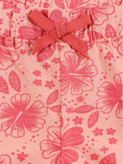 Short motif fleuri fille...