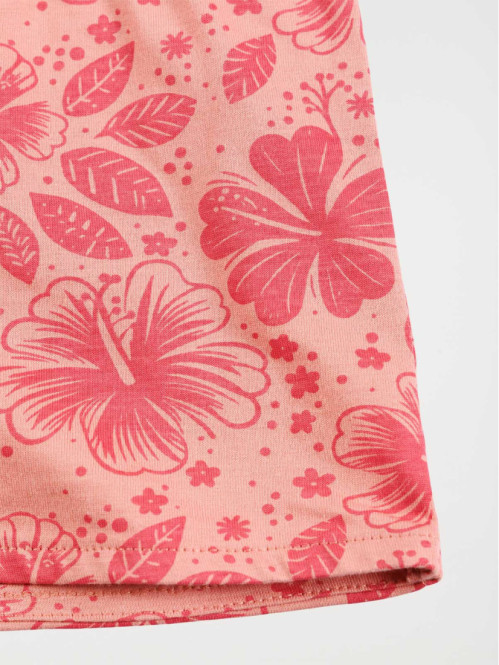 Short motif fleuri fille...