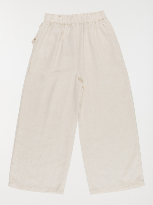 Pantalon large uni fille (3-12A)