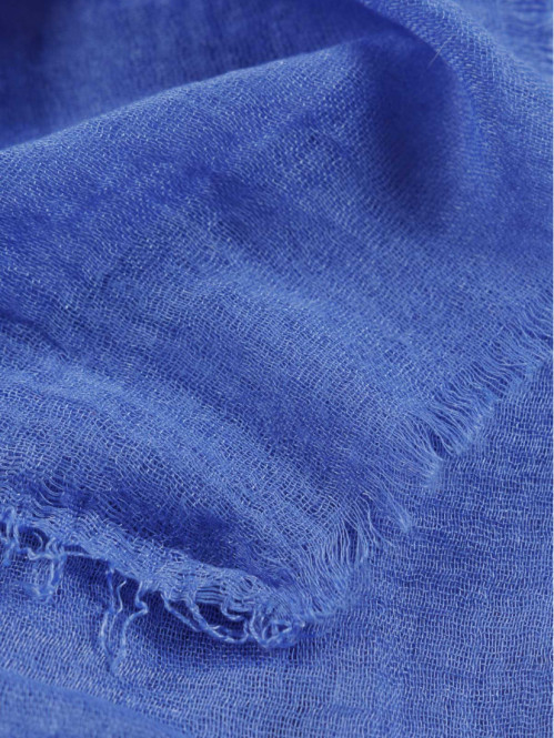 Foulard uni bleu lavande femme