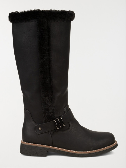 Bottes plates noires femme (36-41)