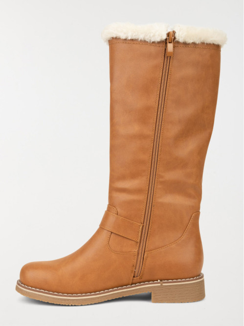 Bottes plates marrons femme (36-41) Bottes plates marrons femme (36-41)