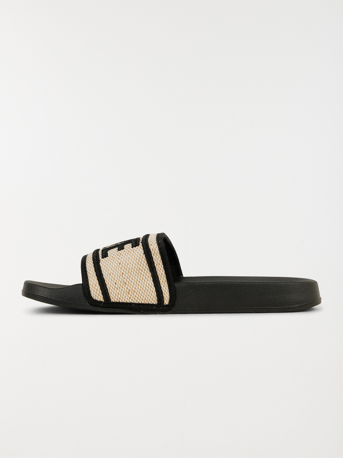 Claquettes noires love femme (36-41)