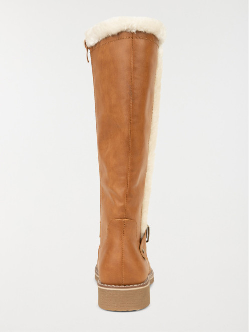 Bottes plates marrons femme (36-41) Bottes plates marrons femme (36-41)