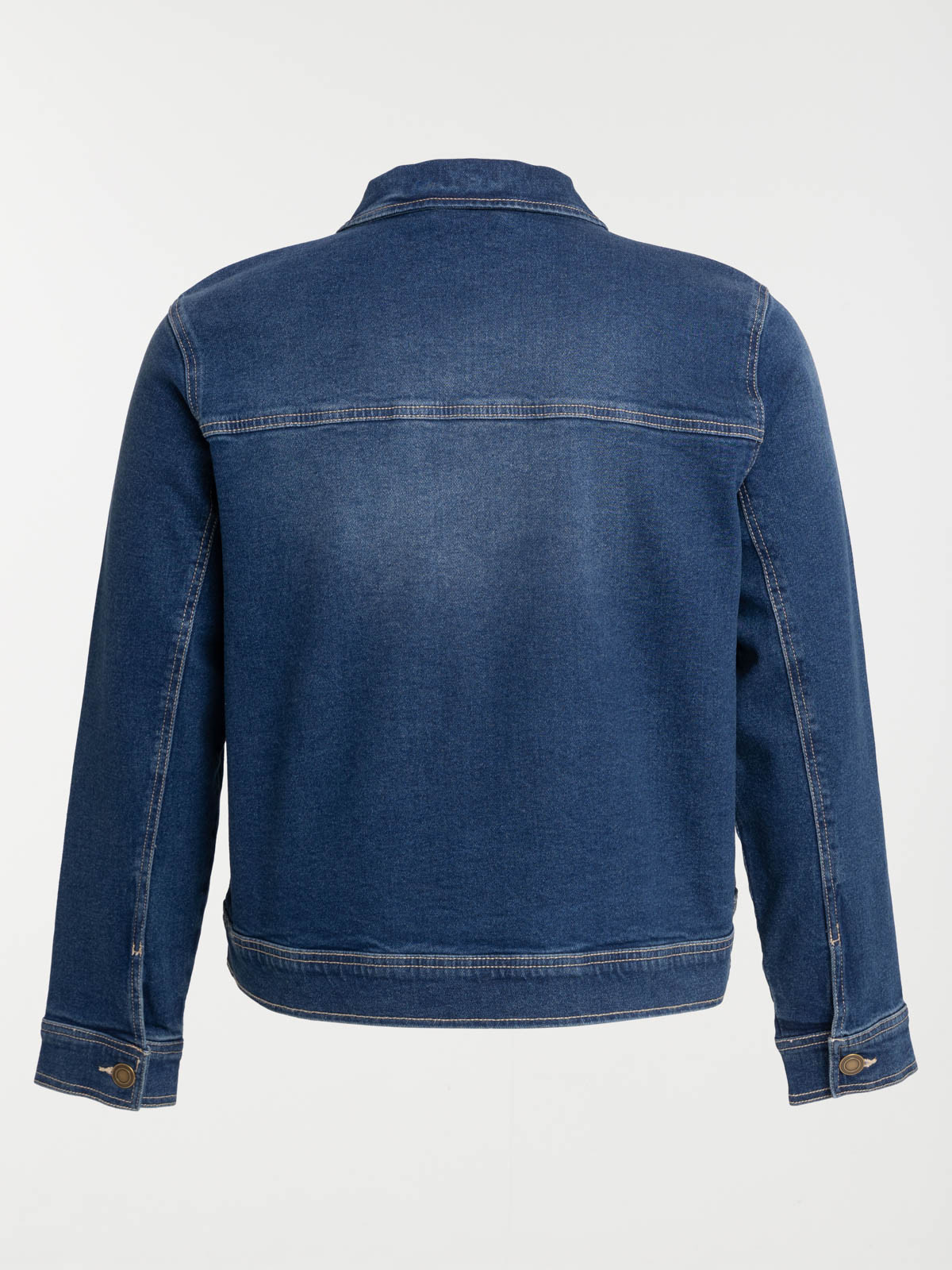 Veste denim stone grande taille femme