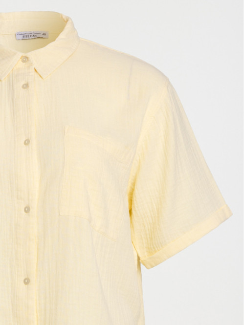 Chemise jaune grande taille...