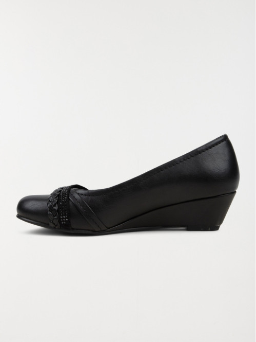 Ballerine compensée femme noir (36-41)
