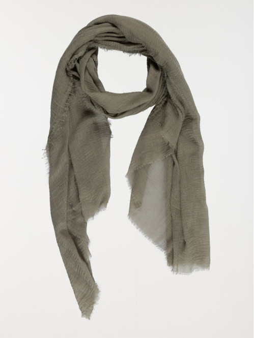 Foulard uni sauge femme