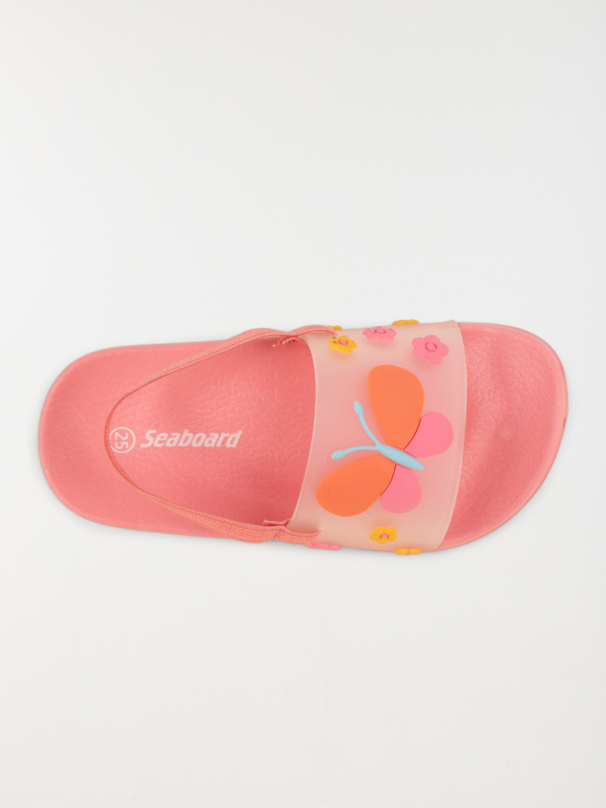 Claquette papillon fleurs fille (24-30)