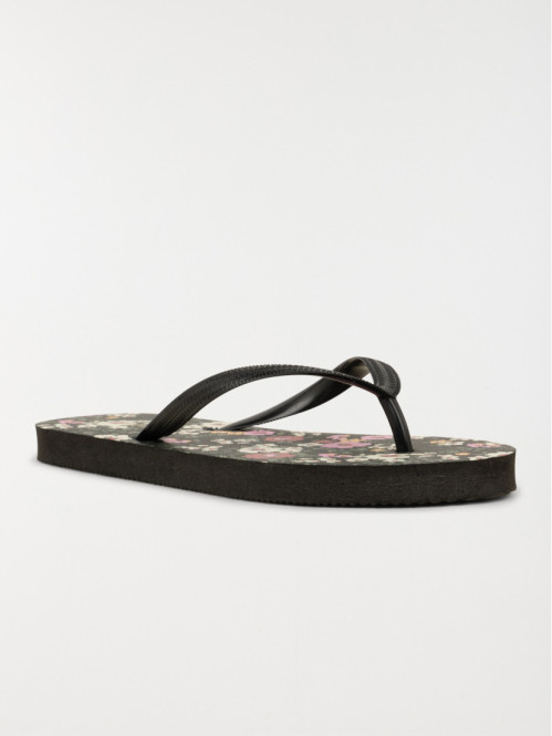 Tong motif floral femme...