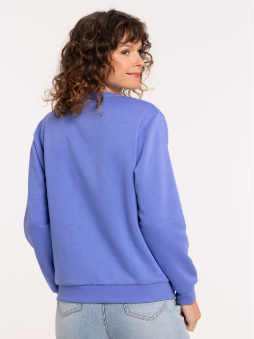 Sweat col rond motif coeur femme Sweat col rond motif coeur femme