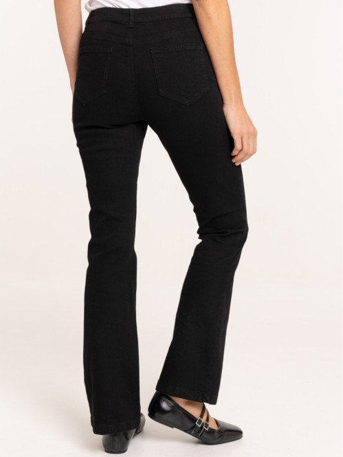 Jean flare noir femme