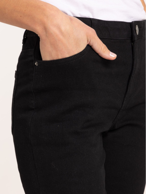 Jean flare noir femme