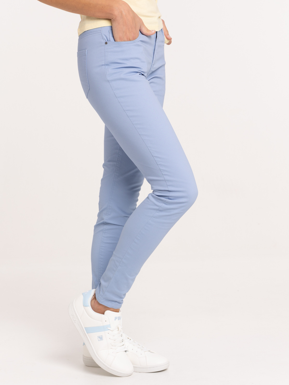 Pantalon skinny bleu femme Pantalon skinny bleu femme